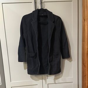 Women's Black Open-Front Jacket